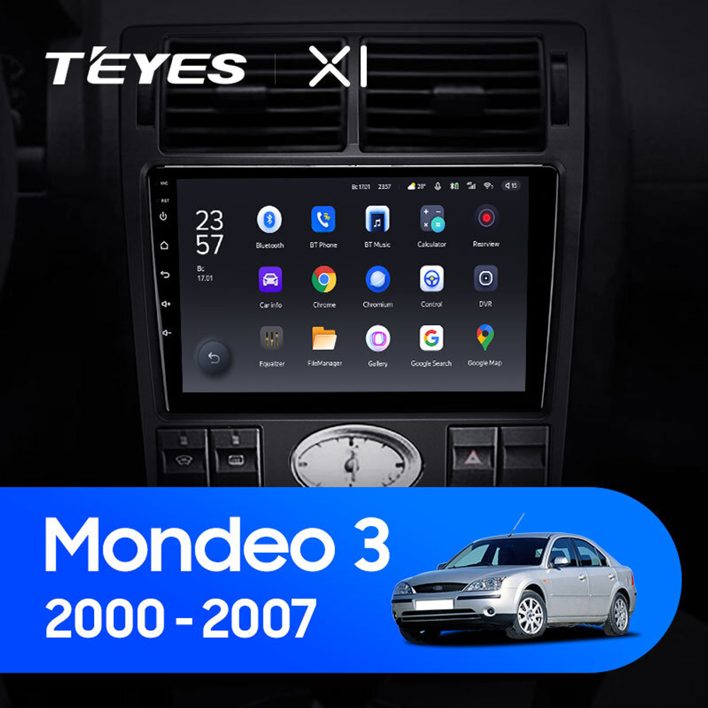 Teyes X1 9"для Ford Mondeo 3 2000-2007 (тип2)