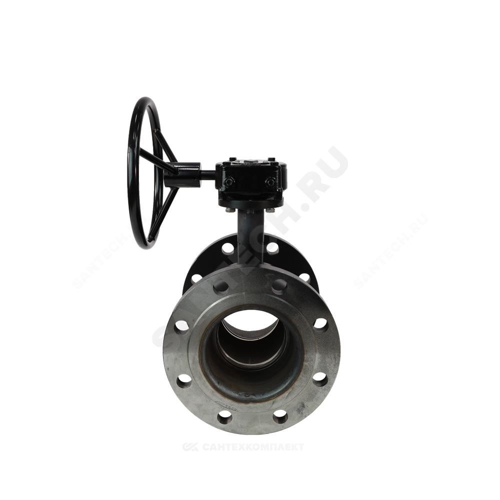 Кран шаровой сталь 09Г2С Ballomax КШТ 61.103 Ду 200 Ру25 фл L=410мм с редуктором BROEN КШТ 61.103.200.Р.25