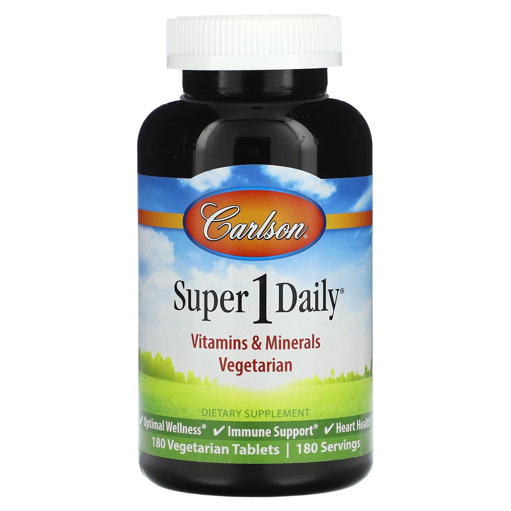 Carlson, Super 1 Daily, 180 вегетарианских таблеток
