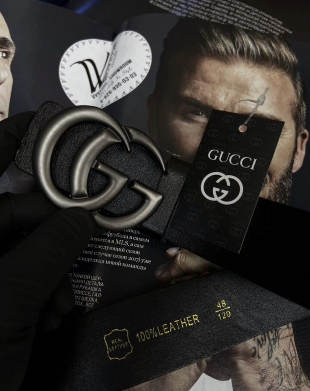 Ремень Gucci Steel премиум