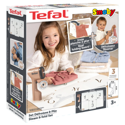 Набор Smoby MiniTefal 330127 для ухода за одеждой с отпаривателем и 3 аксессуарами от 3 лет — фото 1