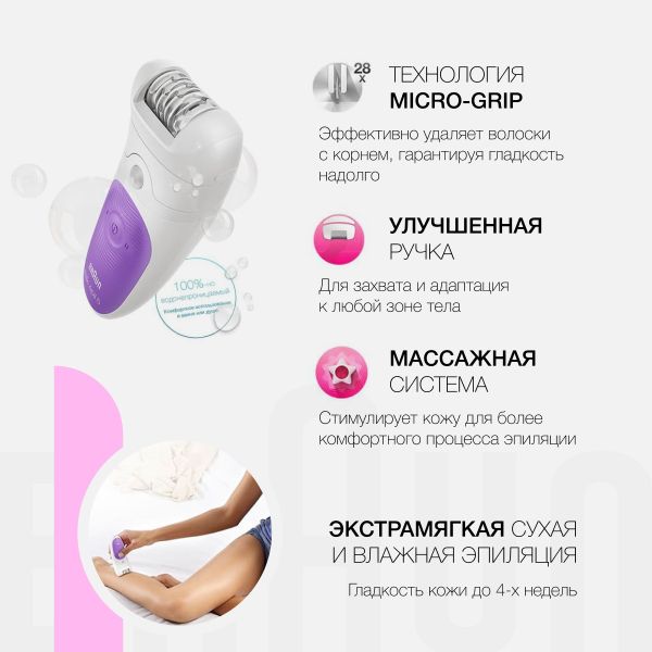 Эпилятор Braun Silk-epil 5 5-513 Wet&Dry