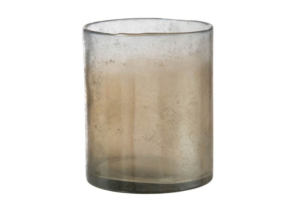 Ваза декоративная/подсвечник "Смоки" 19x19x23см стекло