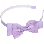 Ободок для волос детский на блистере «Rapunzel», в горошек, микс 6 цветов, 1см