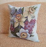 Декоративный гобеленовый чехол для интерьерной подушки Весенняя 38*38