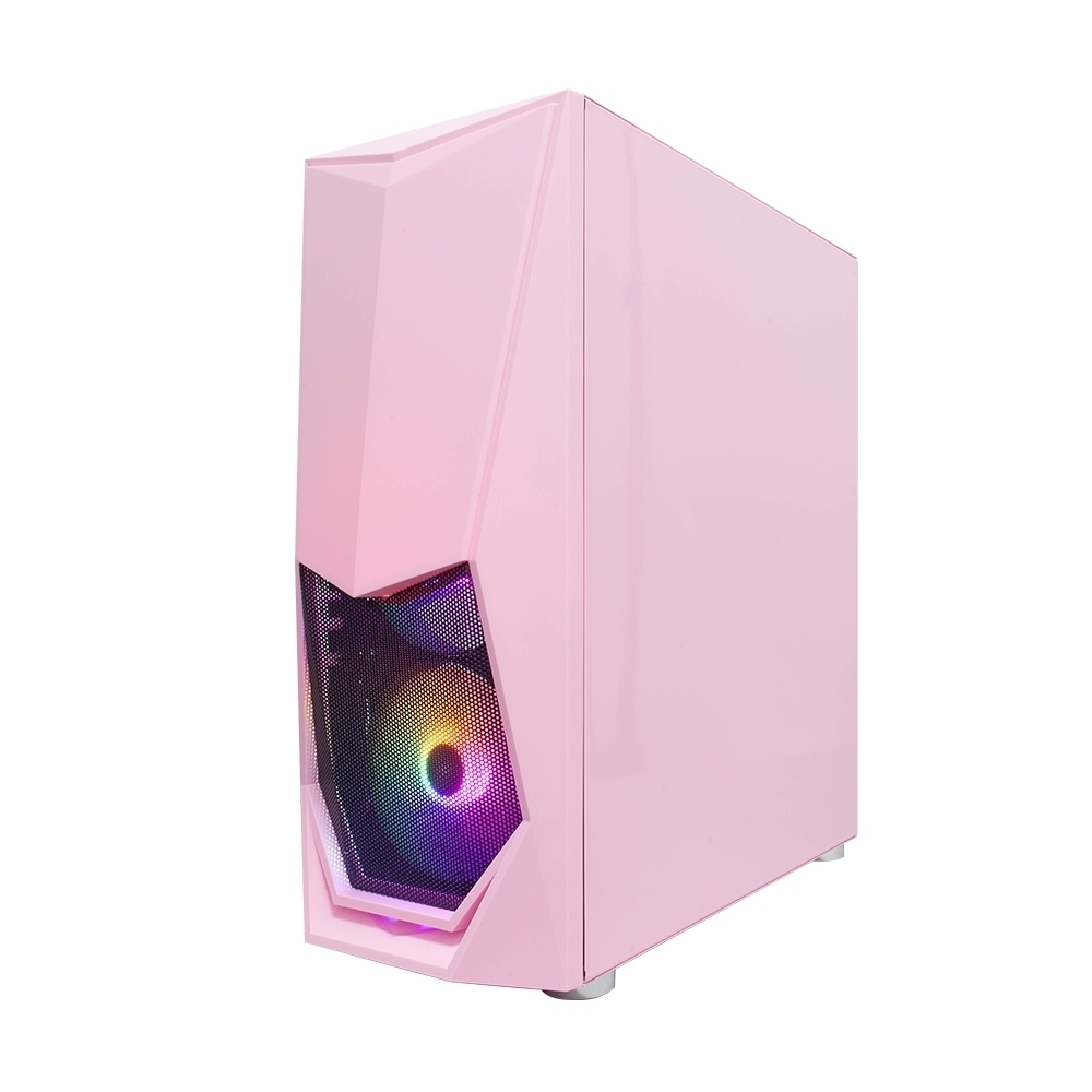 1STPLAYER Корпус DK-3 PINK / ATX, tempered glass / 3x 120mm LED fans inc. / DK-3-PK-3G6