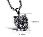 Кулон стальной "Сова" с цепочкой Steelman 88090