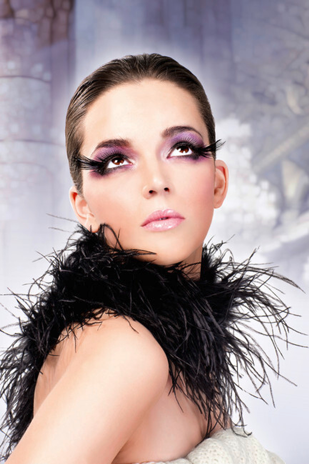 Ресницы черные перья (Цвет: черный)