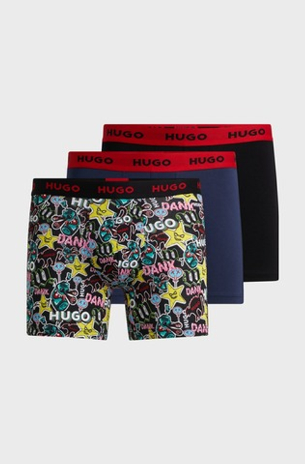 Трусы (набор 3шт) мужские HUGO BOXERBR TRPLT DESIGN 10260754 01
