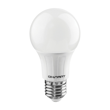 Лампа светодиодная LED Онлайт, E27, A60, 20 Вт, 2700 K, теплый свет