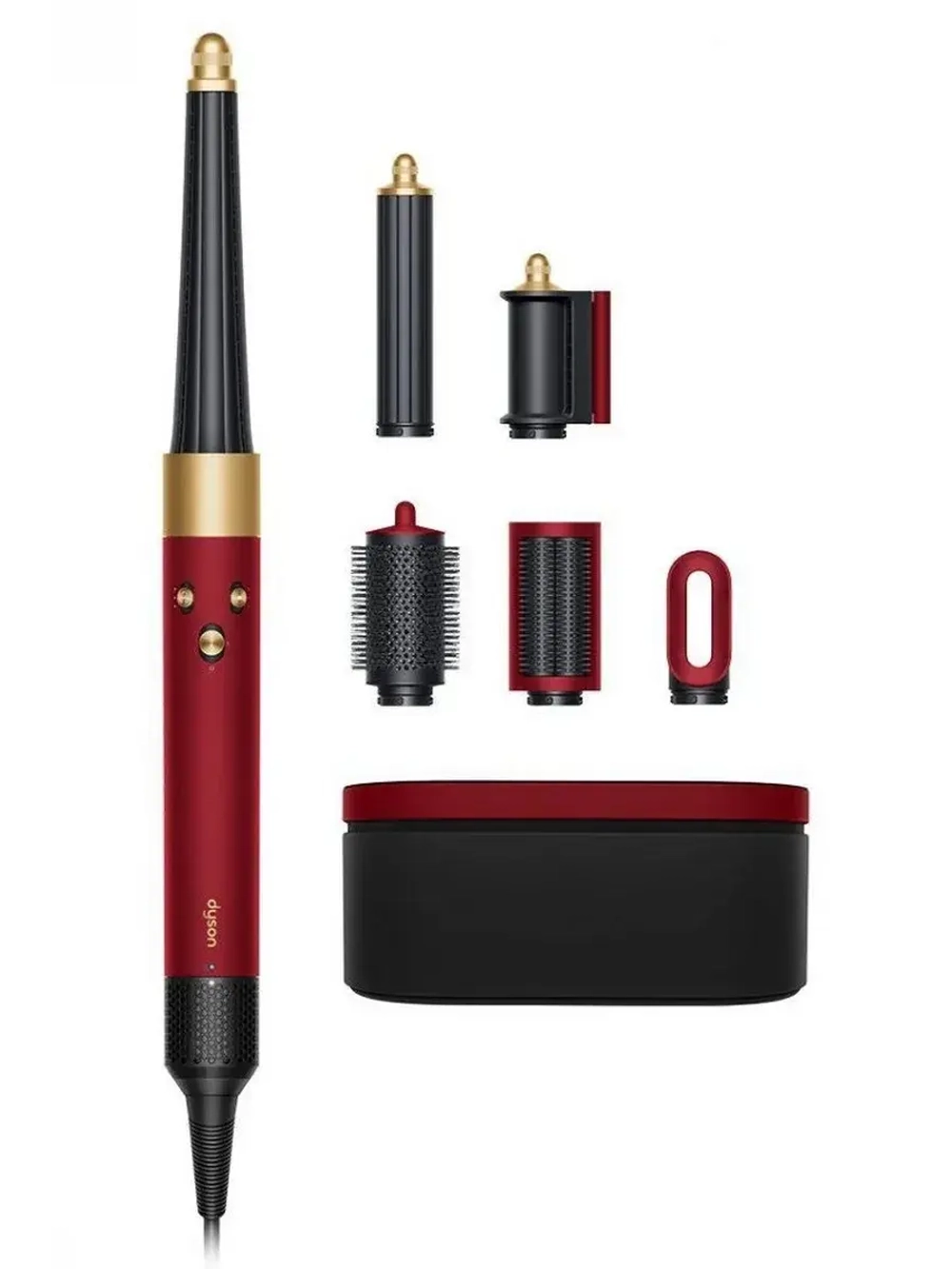 Стайлер Dyson AirWrap ID Complete Long HS08, Red Velvet/Gold, подарочный кейс для хранения