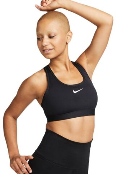 ТОП теннисный Nike Swoosh Medium Support Non-Padded Sports Bra - black/white