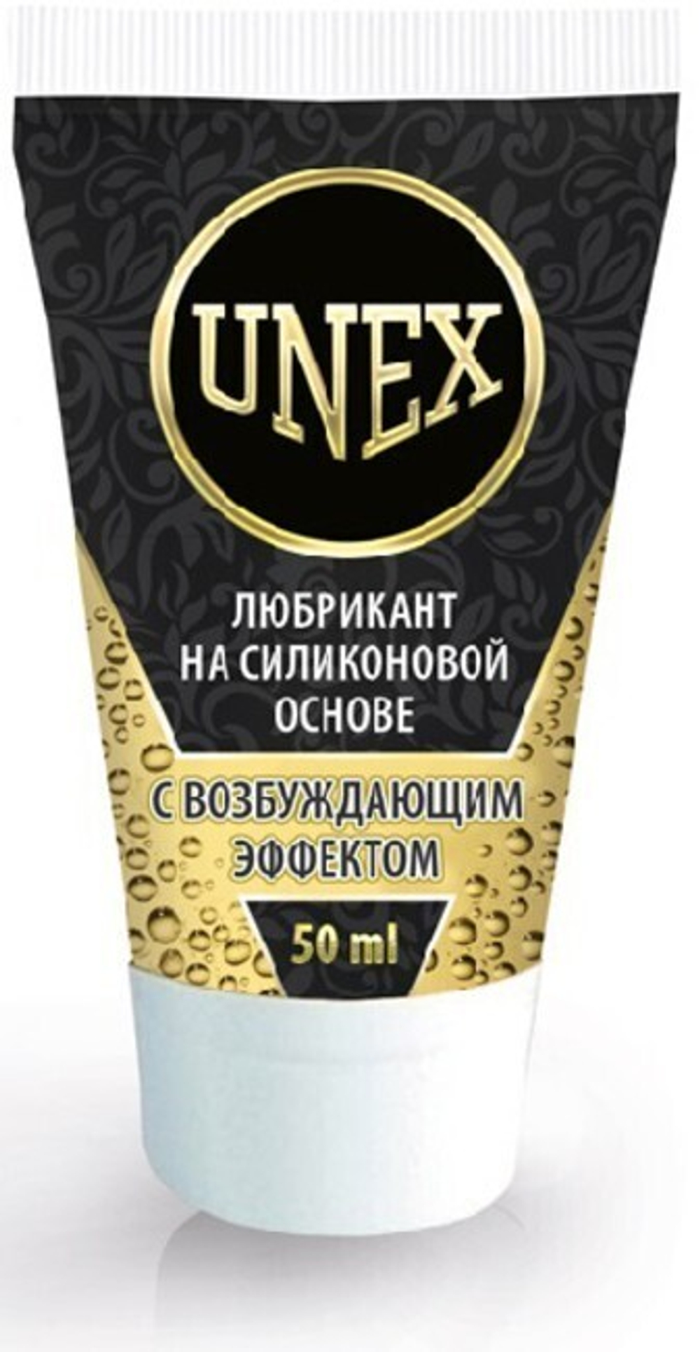 Водоустойчивый возбуждающий лубрикант Unex на силиконовой основе , 50 мл (Цвет: прозрачный)