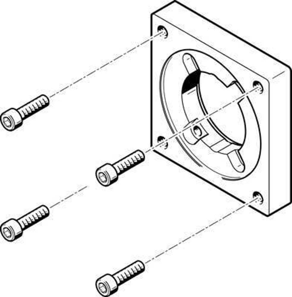 EAMF-A-48A-87A Фланец электродвигателя