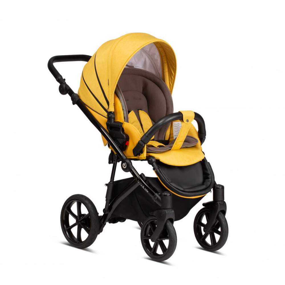 Коляска 2 в 1 Tutis Viva Life New 2020 №075 YOLK YELLO (Жёлтый)