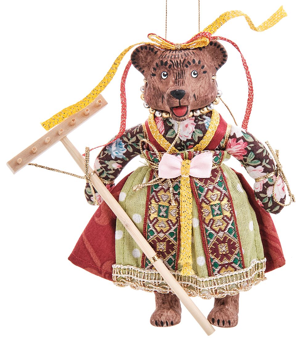 RK-873/7 Кукла подвесная «Медведица с граблями»