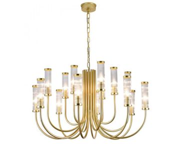 Подвесная люстра 16*E14 4558+4+4/C mat.gold золото MADONNA Newport
