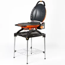 Портативный газовый гриль O-Grill 900MT bicolor black-green + адаптер А, 1 горелка