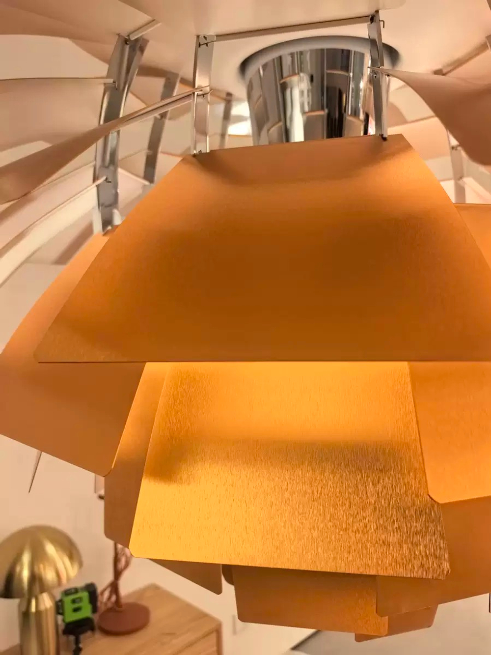 Pendant design lamp PH Artichok by Louis Poulsen (gold)