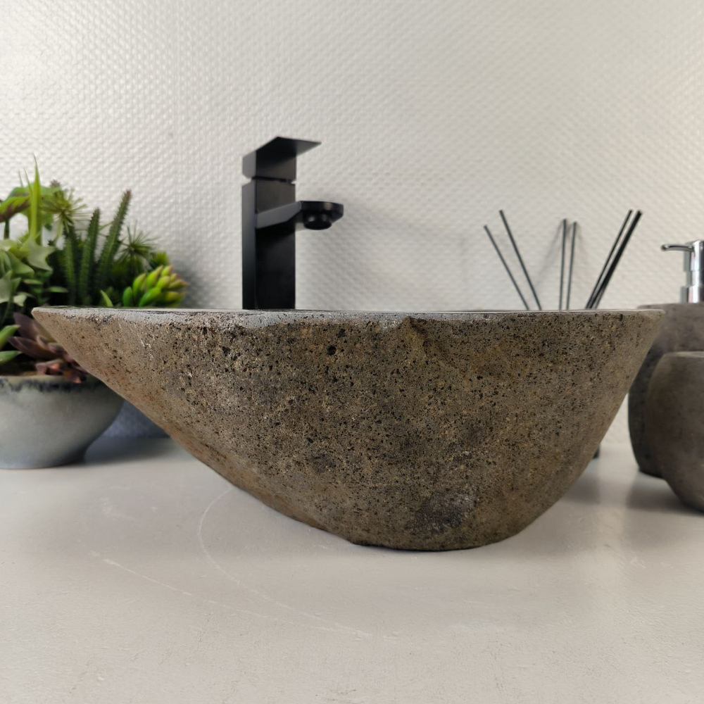 Раковина из речного камня RS-65436 42*37*14 0856