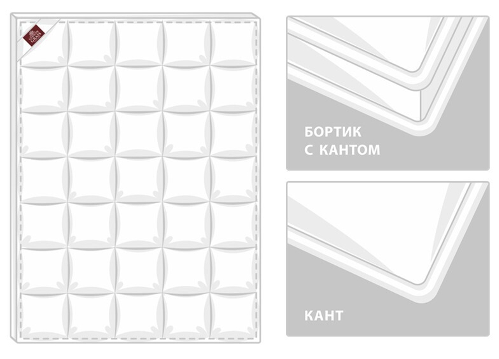 Одеяло теплое 160х220 German Grass Queen Down с бортиком