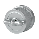 Выключатель на 4 положения двухклавишный (Матовый хром) Vintage WL19-01-05