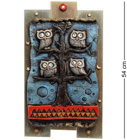 КоКо Шамель KK-532 Панно «Совы на дереве» шамот