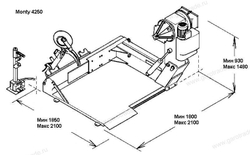 Грузовой шиномонтажный станок для колес грузовых автомобилей до 32 (56) дюймов Monty 4250 Hofmann