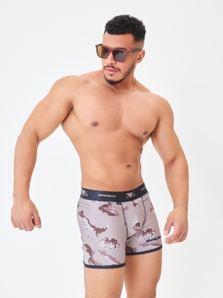 Плавки/Боксеры мужские Bad Boy коричневый камуфляж