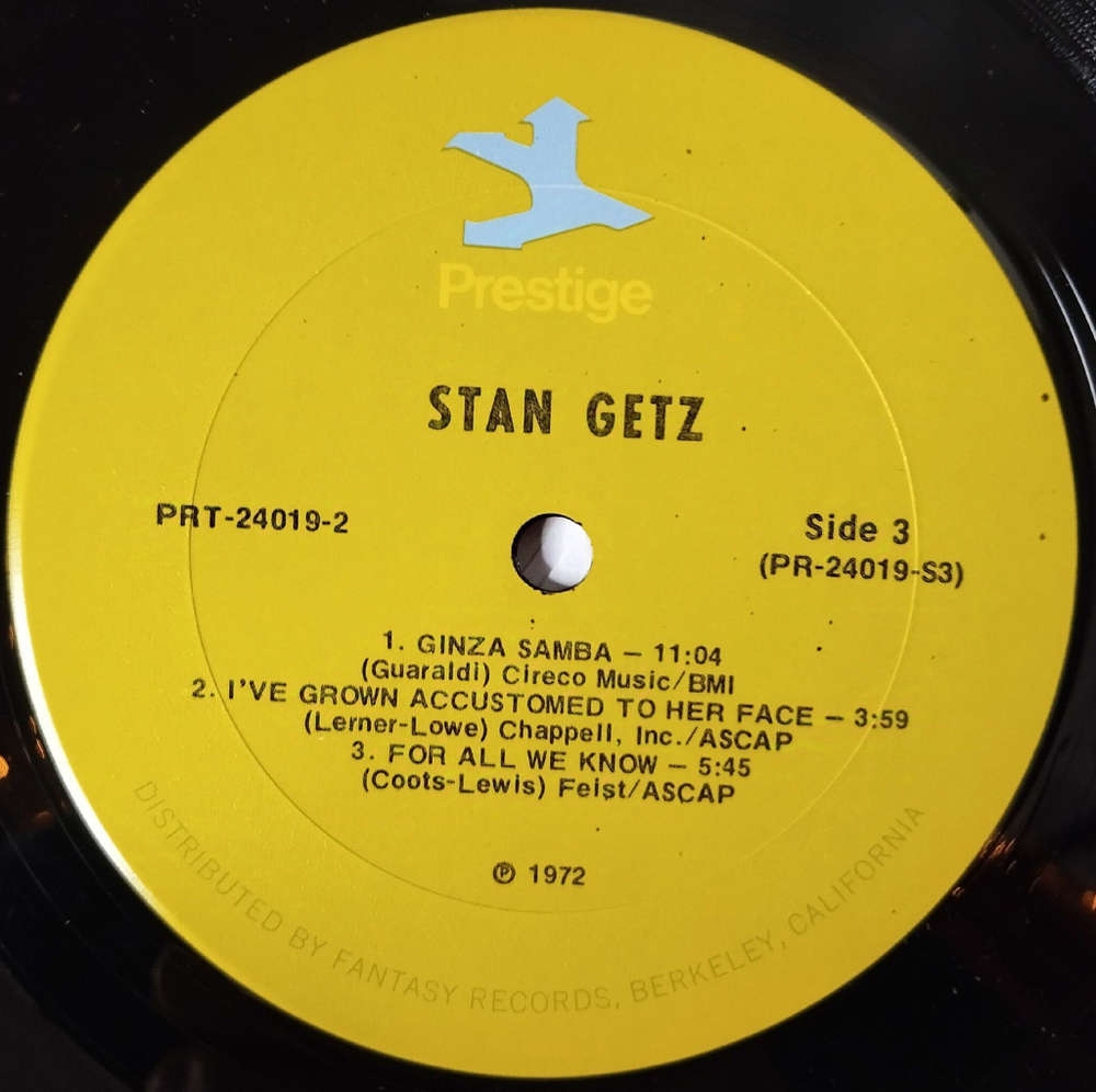Винтажная виниловая пластинка LP Stan Getz (USA 1972)