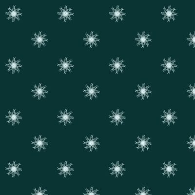 Звёздные белые цветы на темно-зеленом фоне