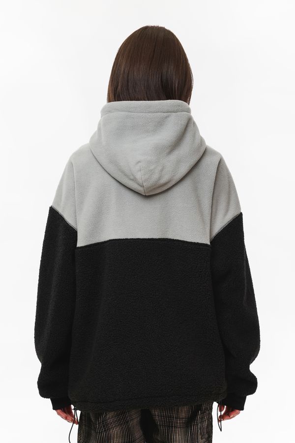 Худи Little Lamb черный/серый - фото 4