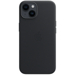 Кожаный чехол с поддержкой MagSafe Apple Leather Case для iPhone 14, Midnight (Темная ночь)