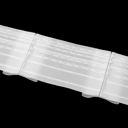 Шторная лента Oz-Is арт. 4418, бантовые складки, коэф. сборки 1:2,0, цвет белый (ширина 100 мм)