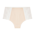 Трусики-слипы с широкими кружевными вставками (Размер: XXL) (Цвет: черный)