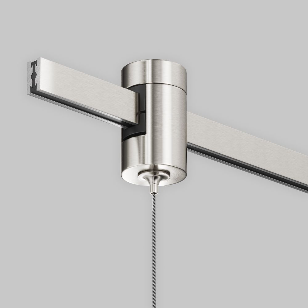 Коннектор с тросовым подвесом   в шинопровод платина Maytoni Flarity   TRA154SW-1PT