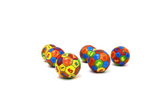 Мяч мягкий для сжимания "Арифметика" 6см