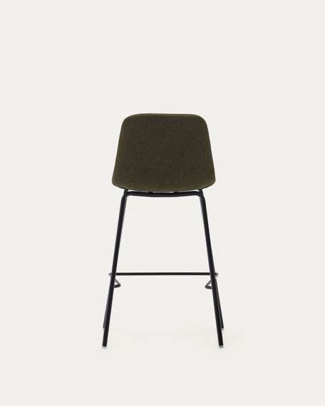 Полубарный стул Zunilda, зеленый с черными ножками