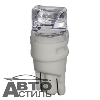 Светодиод 12V T10  3SMD 2835 WHITE 3D Ceramic ZUB СL (без цок) Прозрачный ЗУБ X0071\ТС-H-SM\ТС-D-TM