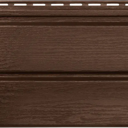 Сайдинг виниловый Альта-Профиль Альта-брус Премиум Орех темный 3000х250 мм
