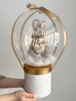 Воздушные гелиевые шарики с доставкой по Хабаровску зайка №4631