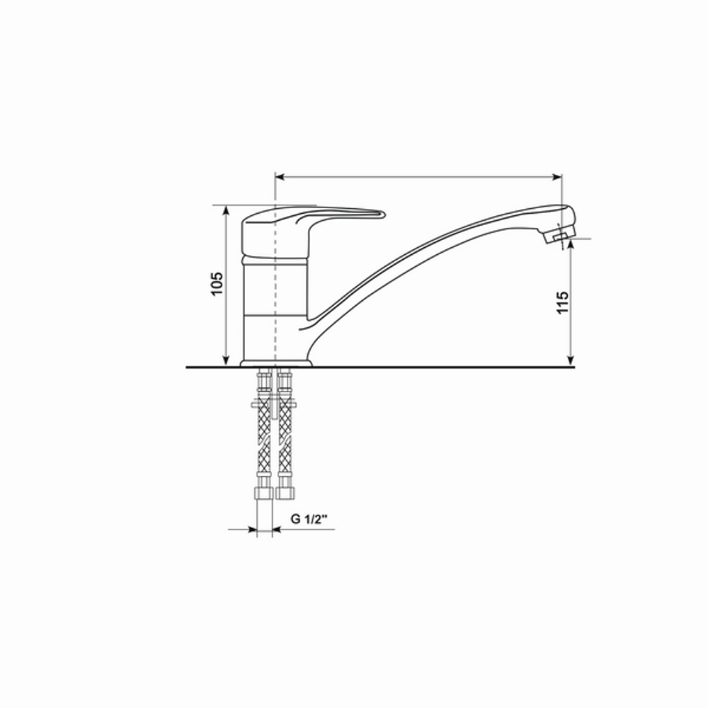 Смеситель для кухонной мойки MIXLINE ML-GS03 (526199)