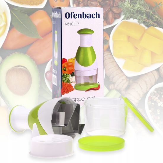Мини-измельчитель чоппер для чеснока и овощей Ofenbach NB 10112