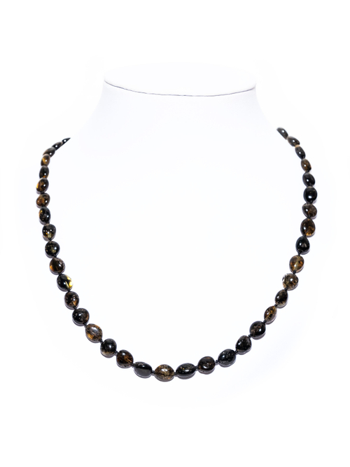 Бусы из янтаря натурального. Длина 45 см, бусины 8 на 5 мм. Янтарные бусы женские лечебные