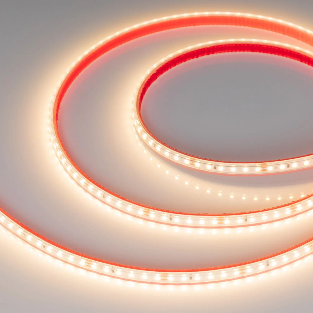 Светодиодная лента герметичная RTW-PS-A120-10mm 24V Warm3000 (9.6 W/m, IP67, 2835, 5m) (Arlight, 9.6 Вт/м, IP67) 021462(2)