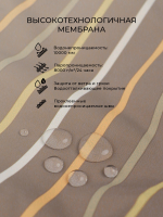 Куртка утеплённая Mjölk Cocoa Stripes, утеплитель 120гр/м2, уценка