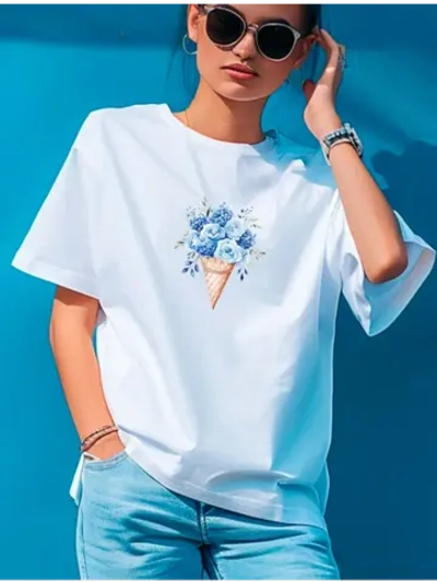 Футболка с розами