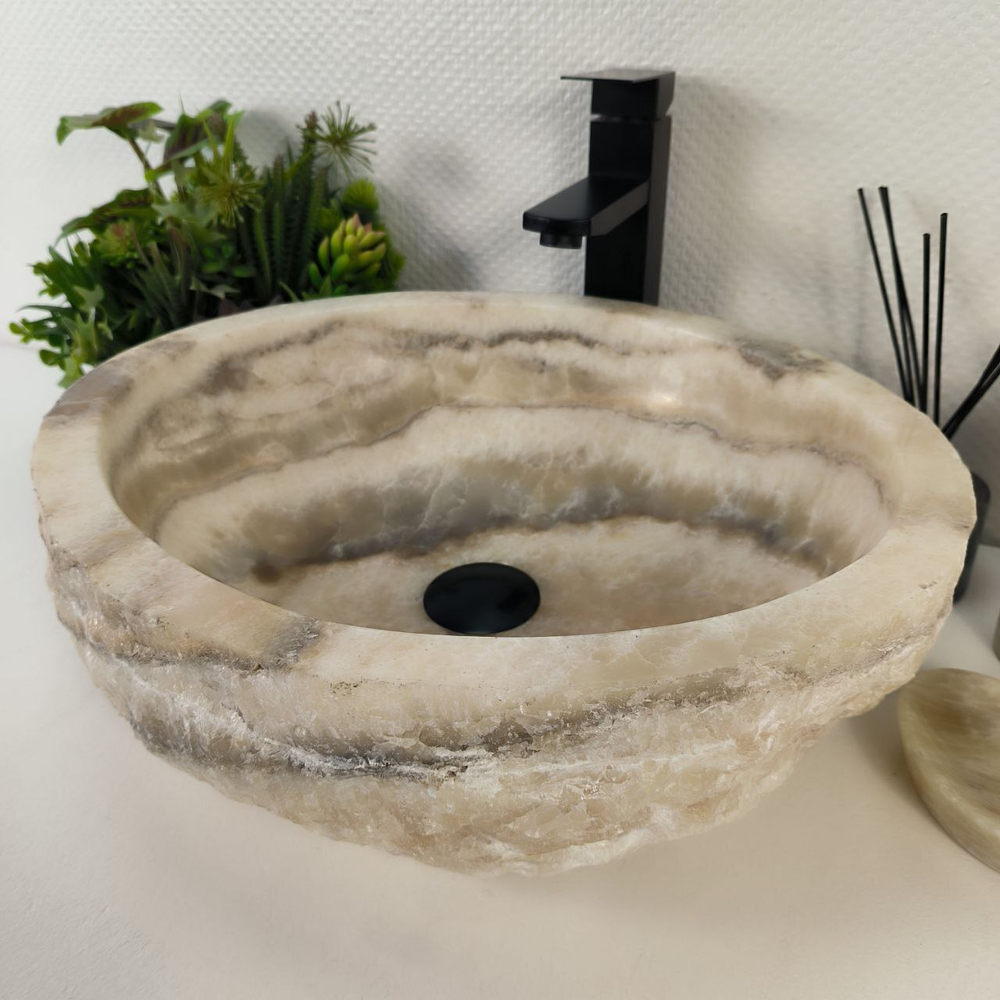 Раковина из оникса Erozy White EO-64798 47*40*15 0156
