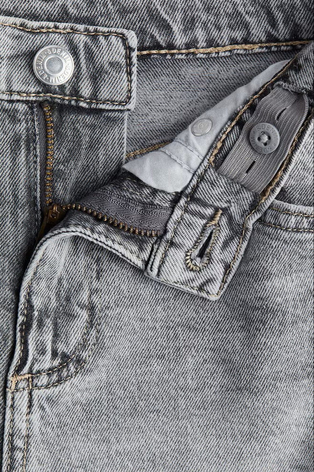 H&M Джинсы Wide Leg, светло-серый