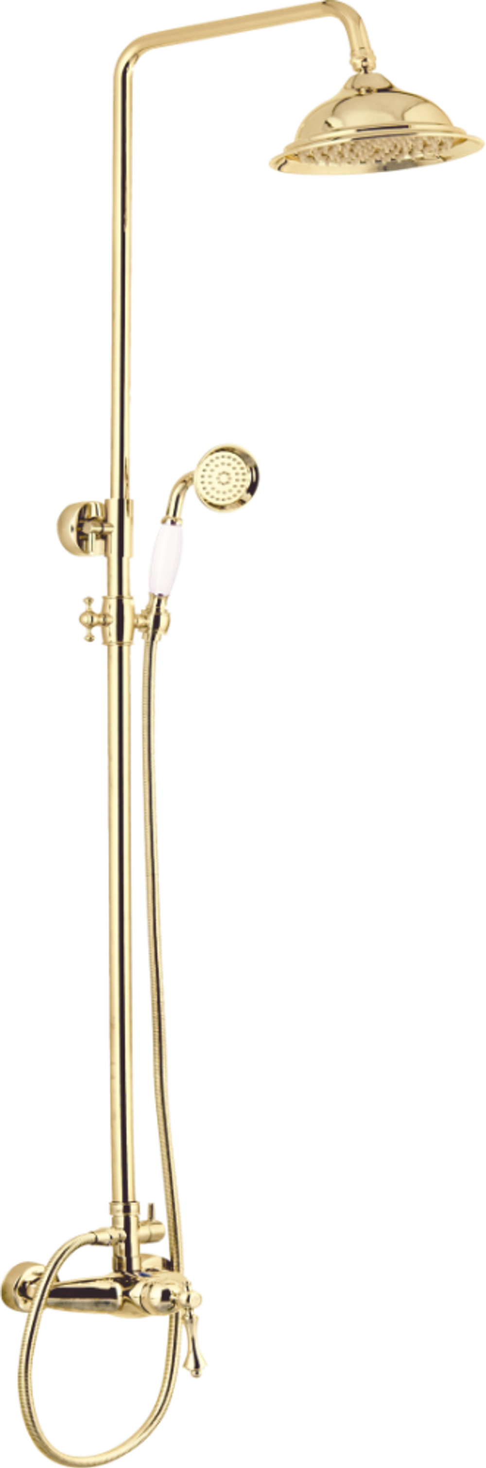 77060-E Душевой релинг для душа (ЗОЛОТО)  "GANZER"